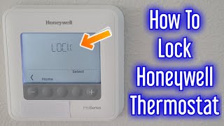 How To Lock A Honeywell Pro Series Thermostat (Lock The Temperature)