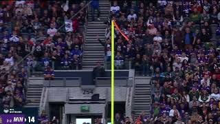 Vikings kicker missed field goal hits cable wire