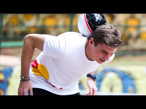 Max Verstappen and Daniel Ricciardo get a futsal masterclass in São Paulo, Brazil
