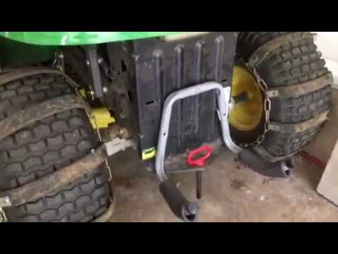 DIY lawn tractor weights on the cheap