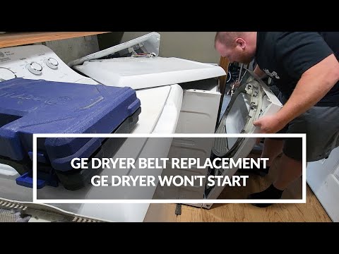 GE Dryer Belt Replacement | GE Dryer Won't Start | Model gtd42gasj2ww #diy #generalelectric #dryer
