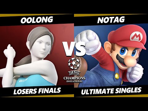 Full Price Invitational LOSERS FINALS - Oolong (Wii Fit Trainer) Vs. NoTag (Mario) Smash Ultimate -