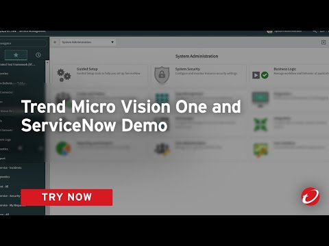 Trend Micro Vision One and ServiceNow Demo