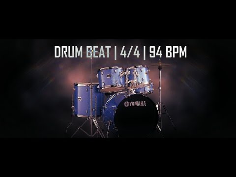 Drum beat in 4/4 at  94 BPM