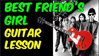 My Best Friend&#39;s Girl by The Cars | Guitar Solo Lesson with TAB