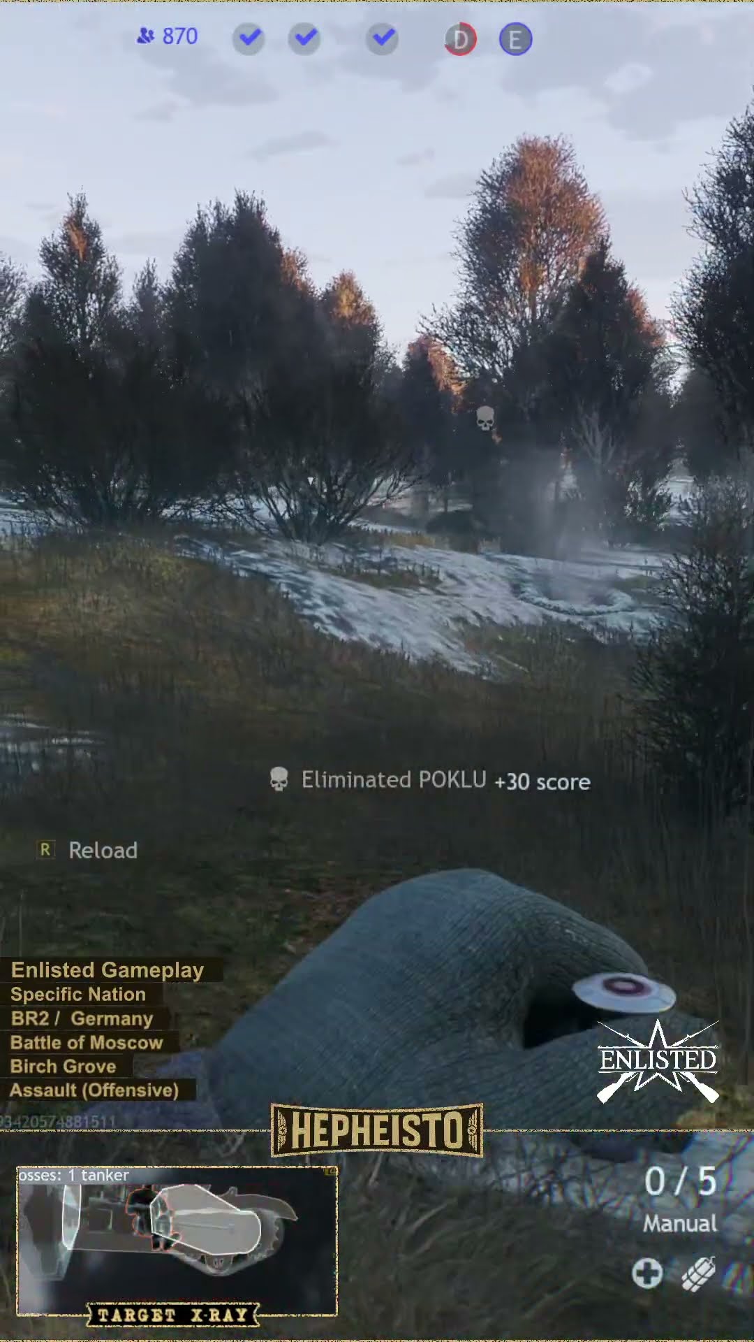 Anti Tank Gunner eliminates Tank T-60 with Sturmpistole