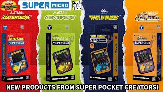 SUPER MICRO - NEW Products From The Creators Of Super Pockets! Asteroids, Centipede, Space Invaders!