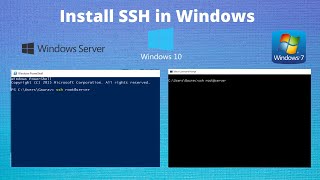How to Install SSH in powershell and cmd (Windows 7,8,10)