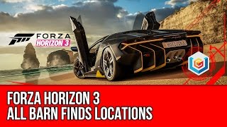 Forza Horizon 3 All 15  Barn Finds Locations Guide (All Cars Showcase) - Relic Hunter Achievement