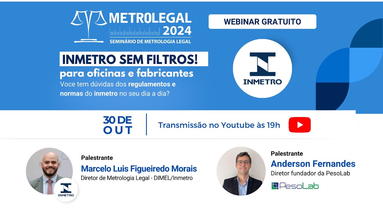 Webinar (pré-evento) | INMETRO SEM FILTROS | Metrolegal 2024