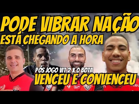 PÓS JOGO VITÓRIA 2 X 0 BOTAFOGO SP, É O LEÃO DA BARRA COM UM PÉ NA SÉRIE A