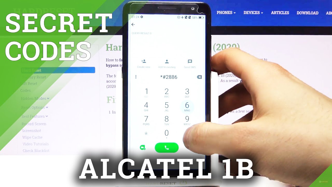 How to Hard Reset ALCATEL 1B via Secret Codes – Delete Data