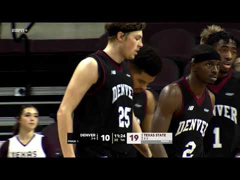 Denver vs  Texas State NCAA Men's Basketball | 12/5/2021