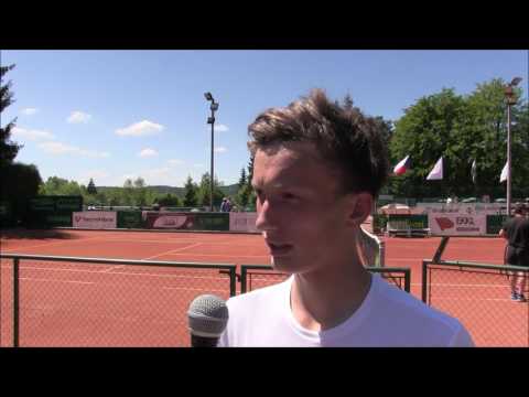 Jiří Lehečka po prohře v prvním kole kvalifikace na turnaji Futures v Jablonci nad Nisou 2017