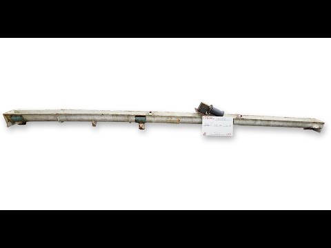 Used 8" dia. x 24' Long Screw Auger Conveyor Paddle mixer