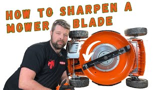 How to Sharpen a Lawn Mower Blade In Under 2 Minutes