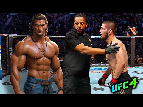 Khabib Nurmagomedov vs. Tarzan Jock Fighter (EA sports UFC 4)