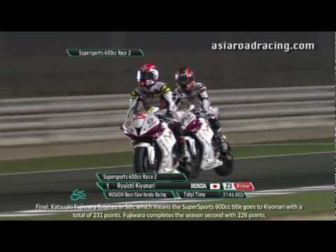 Round 6 Qatar - SuperSports 600cc Race 2 Highlights - PETRONAS Asia Road Racing Championship