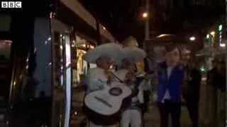 BBC News   Arcade Fire catch tram to Blackpool gig