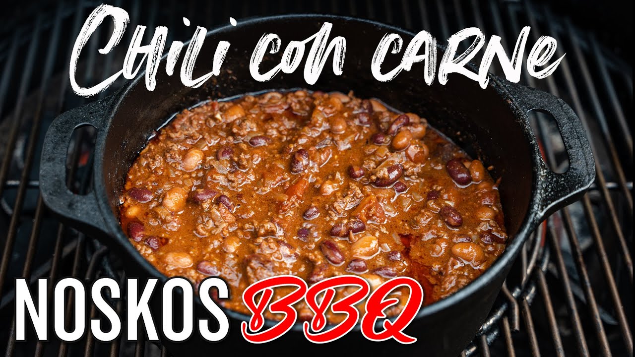 CHILI CON CARNE in de Dutch Oven op de BBQ! Ultiem comfort food.