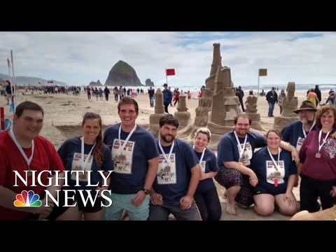 Sandcastle Building Contest Brings Out The Kid In Everyone | NBC Nightly News