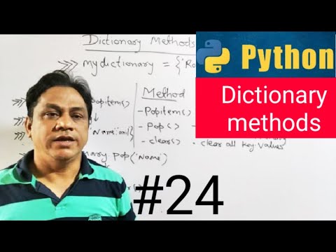 24 Dictionary Methods In Python Tutorial For Beginners
