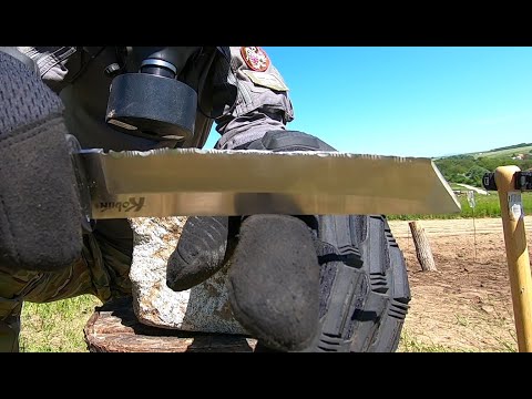 COLD STEEL KOBUN SERRATED - KNIFE DESTRUCTION TEST - UNTIL IT BREAKS - AUS8A STEEL - TANTO BLADE