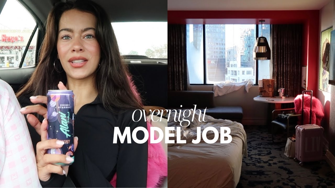 My First Modeling Job of 2026 | Overnight Model Vlog, Cozy Hotel Stay & BTS