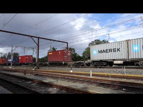 Quad 1100 class with Qube Container train - 3/2/15