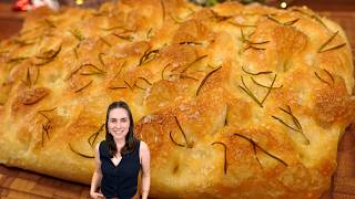 A MINHA RECEITA FAVORITA DA VIDA, FICA PERFEITA! FOCACCIA FÁCIL E SEM BAGUNÇA EM CASA!