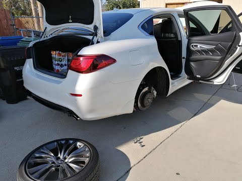 Infiniti Q70 Lowering Springs install