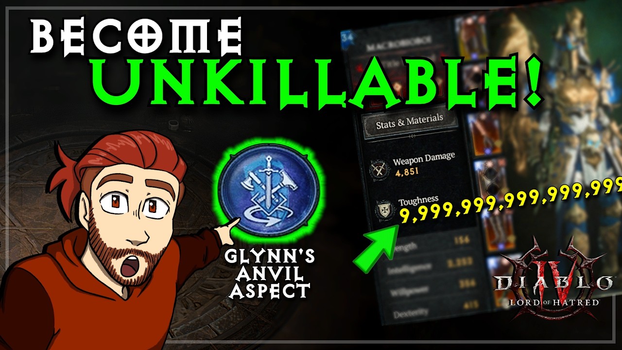 Become IMMORTAL With a Single Aspect in Diablo 4! Resolve Stacking Explained: Glynn's Anvil - YouTube