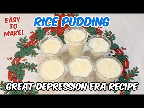 Easy Rice Pudding Recipe 🍮 Great Depression Cooking