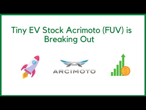 Thumbnail for Tiny EV Stock Arcimoto (FUV) is Breaking Out by Arcimoto