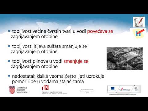 Kemija, 7.r. OŠ -  Otopine