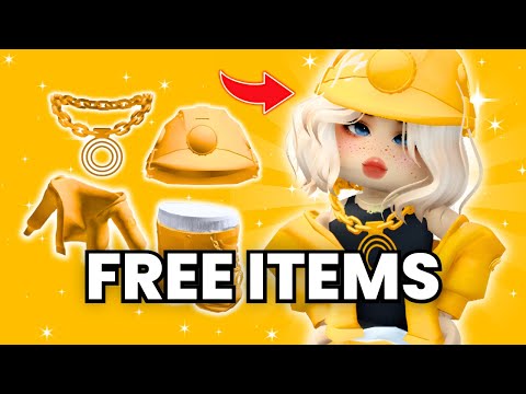 💛 Hurry! Get 4 Free GOLD UGC Items Now in Roblox!