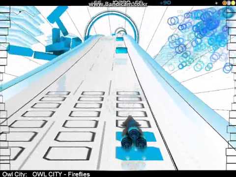 Audiosurf my gameplay (Owl City - Fireflies)