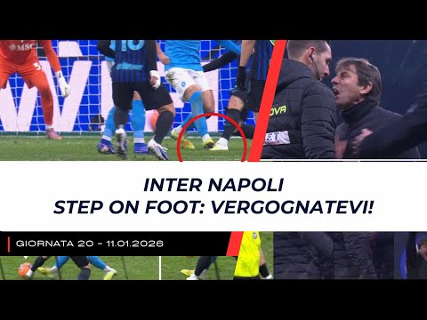 Inter Napoli 2-2 | Rrahmani's step on Mkhitaryan: penalty and Count's protest!