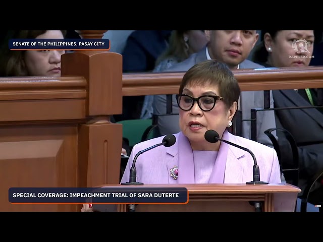 Can prosecution make Sara Duterte a witness in her own impeachment trial?