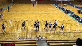 preview picture of video 'Japan Masters Handball 2013 in Hanamaki, Kuramae v Tennoji 2nd half'