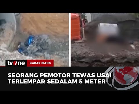 Nahas! Pemotor Tewas Jatuh ke Lubang Galian Proyek | Kabar Siang tvOne