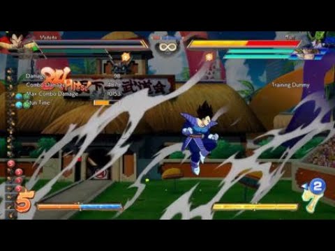DBFZ Base vegeta corner to corner bnb with ui goku