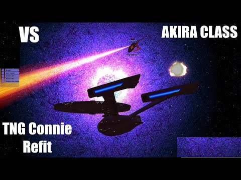 Can the TNG Connie Refit DESTROY AKIRA Class? - Star Trek Ship Battles - Bridge Commander