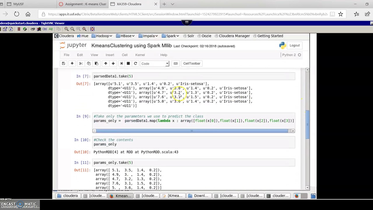 K means clustering using PySpark