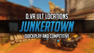 [Junkertown] DVA Ult Locations - For Quick play and competitive!