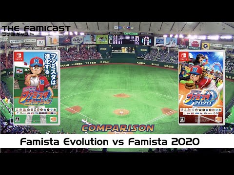Famista Evolution (2018) vs Famista 2020 Comparison | Direct Feed Gameplay | Switch