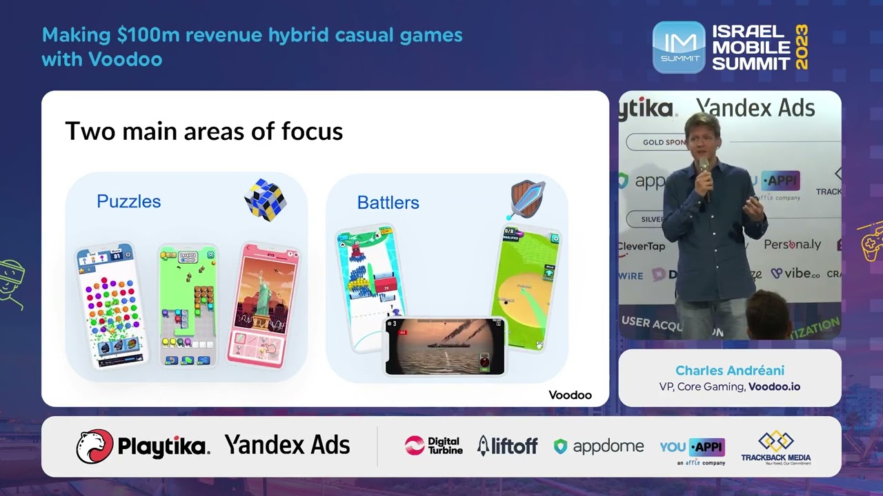 Making $100m revenue hybrid casual games with Voodoo - Charles Andréani, Voodoo.io