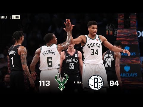 Game Highlights: Bucks 113 - Nets 94 | 2.4.19