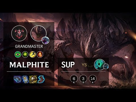 Malphite Support vs Thresh - BR Grandmaster Patch 10.4