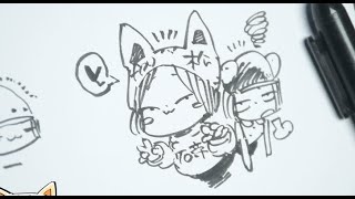 やばい、なんもおもいつかん/pen drawing  practice stream!!!